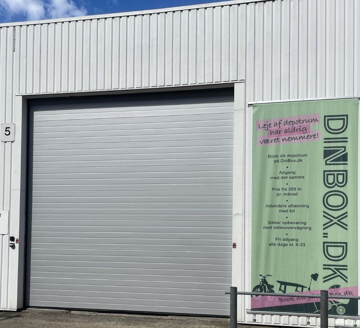 Depotrum hos DinBox i Fredericia